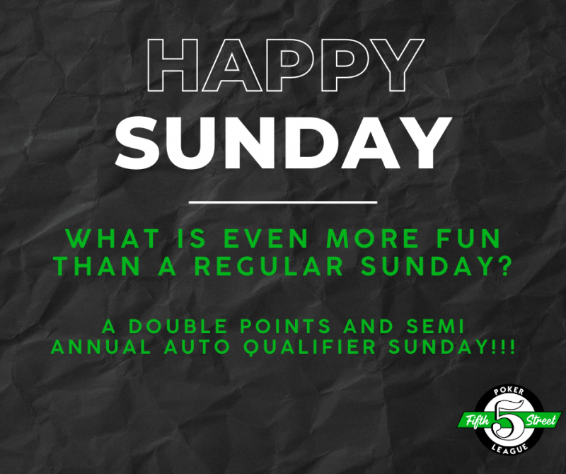 Sunday - SPECIAL INCENTIVE! - Stars and Strikes at 5thstreetpoker.com